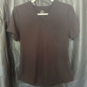 Universal Black V-Neck Scrub Shirt